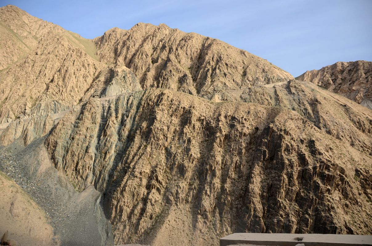 15 The Road Is Carved Out Of the Side Of The Mountain Nearing The Akmeqit Pass On Highway 219 After Leaving Karghilik Yecheng